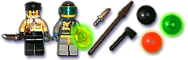 Jack Dagger, Troff, and an assortment of hrown weapons