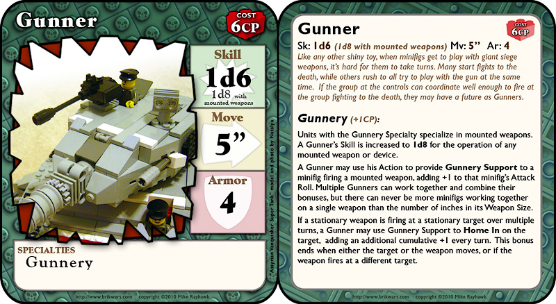 Gunner Stat Card